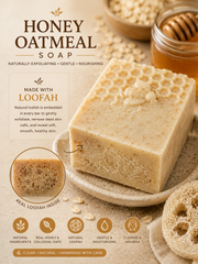 Loofah Oatmeal Honey Bar